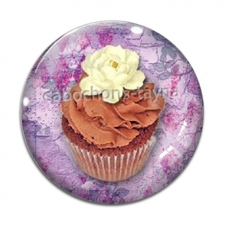 Cabochon Verre - gâteau