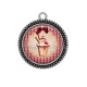 Pendentif Cabochon Argent - glace