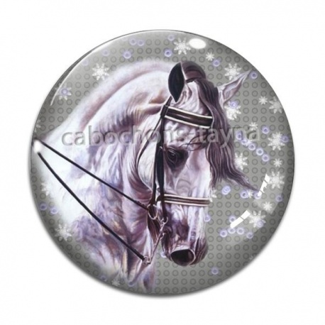 Cabochon Verre - cheval