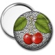 Miroir de poche - cerise