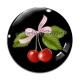 Cabochon Verre - cerise