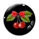 Cabochon Verre - cerise