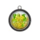 Pendentif Cabochon Argent - raisin
