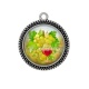 Pendentif Cabochon Argent - raisin