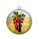 Pendentif Cabochon Argent - raisin