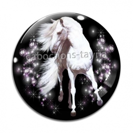 Cabochon Verre - cheval