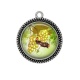 Pendentif Cabochon Argent - raisin