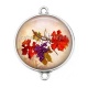 Connecteur Cabochon Argent - raisin