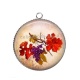 Pendentif Cabochon Argent - raisin