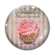 Cabochon Verre - cupcake