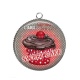 Pendentif Cabochon Argent - cupcake