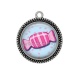 Pendentif Cabochon Argent - bonbon