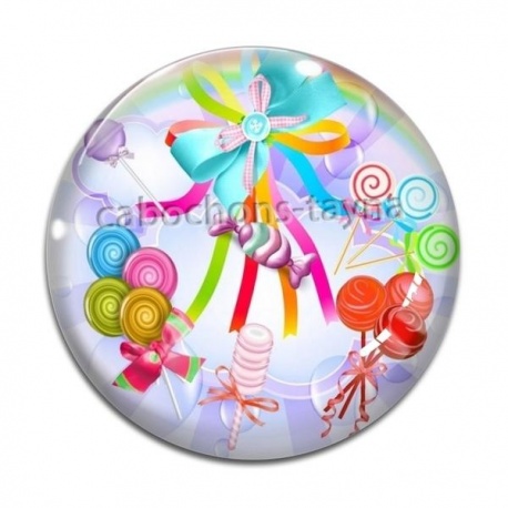 Cabochon Verre - sucette