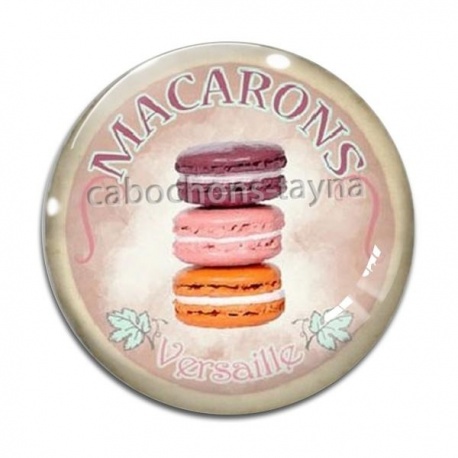 Cabochon Verre - macaron