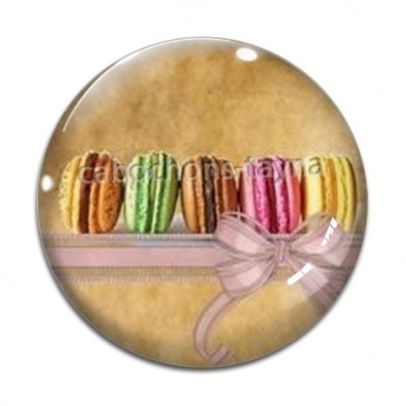 Cabochon Verre - macaron