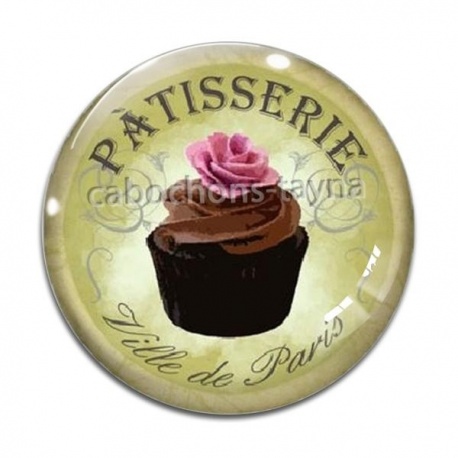 Cabochon Verre - gateau