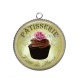 Pendentif Cabochon Argent - gateau