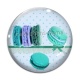 Cabochon Verre - macaron