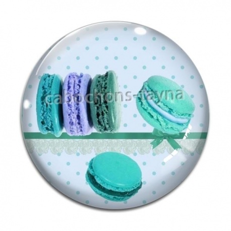 Cabochon Verre - macaron