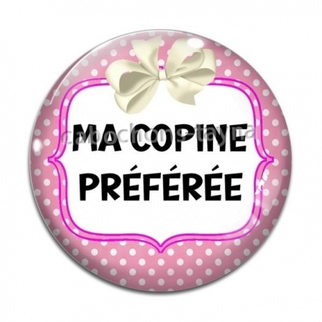 Cabochon Verre - ma copine préférée