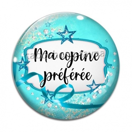 Cabochon Verre - ma copine préférée