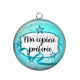 Pendentif Cabochon Argent - ma copine préférée