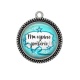 Pendentif Cabochon Argent - ma copine préférée