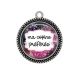 Pendentif Cabochon Argent - ma copine préférée