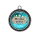 Pendentif Cabochon Argent - ma copine préférée