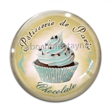 Cabochon Verre - gâteau
