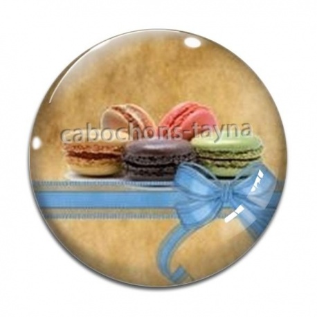Cabochon Verre - macaron