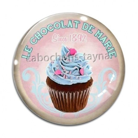 Cabochon Verre - gâteau