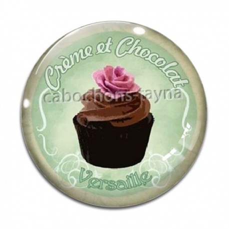 Cabochon Verre - gâteau