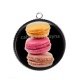 Pendentif Cabochon Argent - macaron