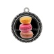 Pendentif Cabochon Argent - macaron
