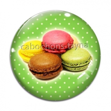 Cabochon Verre - macaron