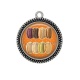 Pendentif Cabochon Argent - macaron