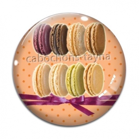 Cabochon Verre - macaron