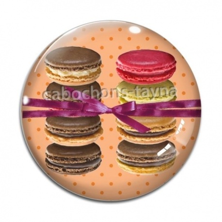 Cabochon Verre - macaron