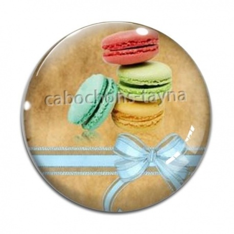 Cabochon Verre - macaron