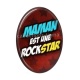 Cabochon Résine Ovale - maman est une rock star