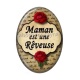 Cabochon Résine Ovale - maman est une rêveuse
