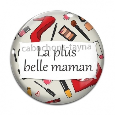 Cabochon Verre - la plus belle maman