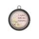 Pendentif Cabochon Argent - la plus belle des mamans