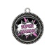 Pendentif Cabochon Argent - super maman