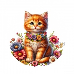 chat fleur
