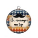 Pendentif Cabochon Argent - un manager au top
