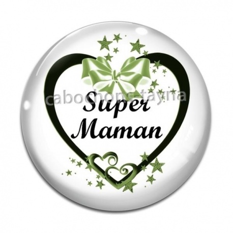 Cabochon Verre - super maman