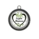 Pendentif Cabochon Argent - super maman