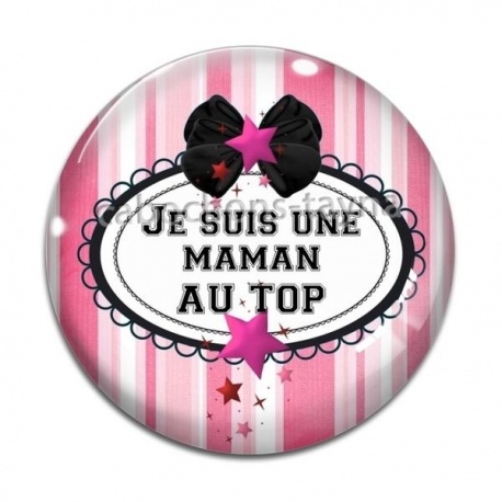 Cabochon Verre - je suis une maman au top